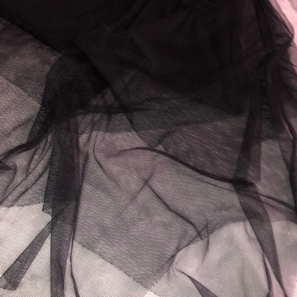 Cold shoulder stripe dress with mesh - Picture 4 of 4